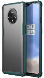 Selected by GSMpunt.nl OnePlus 7T Slim Fit Hybride Hoesje Transparant/Midnight Green