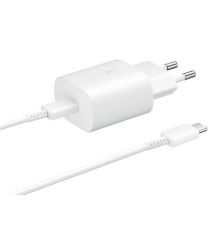 Samsung Originele Samsung USB-C 25W Fast Charge Adapter met USB-C Kabel Wit