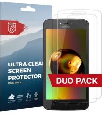 Rosso Motorola Moto C Plus Ultra Clear Screen Protector Duo Pack