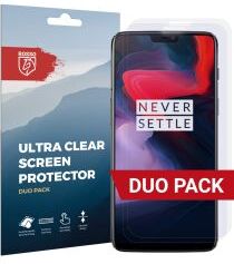 Rosso OnePlus 6 Ultra Clear TPU Screen Protector Duo Pack