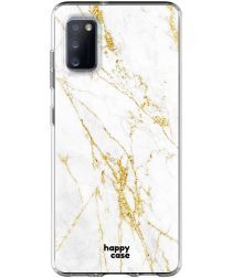 HappyCase Samsung Galaxy A41 Flexibel TPU Hoesje Wit Marmer print