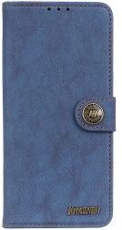 Khazneh Sony Xperia L4 Book Case Hoesje Portemonnee Retro Splitleer Blauw