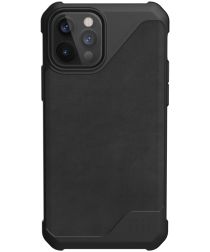 UAG Urban Armor Gear Metropolis LT iPhone 12 / 12 Pro Hoesje Leer Zwart