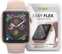 Ringke Easy Flex Apple Watch 44MM Screenprotector Folie Clear (3-Pack)