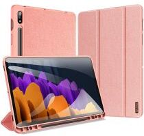 Dux Ducis Domo Series Samsung Galaxy Tab S7 Plus Tri-fold Hoes Roze