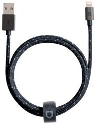 RhinoShield Gevlochten Lightning Kabel 3 Meter Zwart