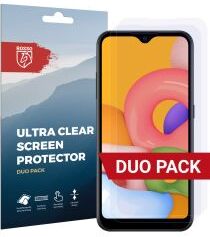 Rosso Samsung Galaxy A01 Ultra Clear Screen Protector Duo Pack