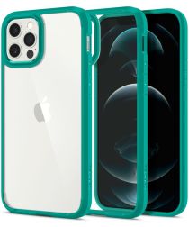 Spigen Crystal Hybrid Apple iPhone 12 / 12 Pro Hoesje Mint Groen