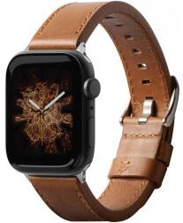 Ringke Leather One Classic Apple Watch 45MM / 44MM / 42MM Bandje Bruin