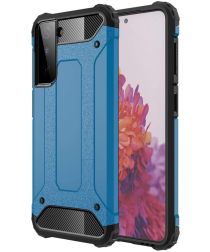 Selected by GSMpunt.nl Samsung Galaxy S21 Plus Hoesje Shock Proof Hybride Back Cover Blauw
