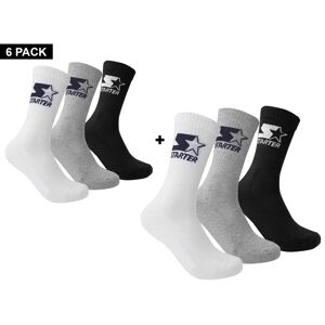 Starter - 6-Pack Crew Socks - Sokken  - Uniseks - Size: 43 - 46