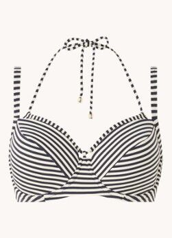 marlies | dekkers marlies   dekkers Holi Vintage push-up bikinitop met streepprint - Lichtblauw