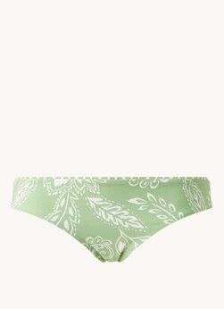 Seafolly Folklore reversible hipster bikinislip met print - Lichtgroen