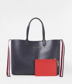 Tommy Hilfiger Shopper met afneembaar etui - Donkerblauw