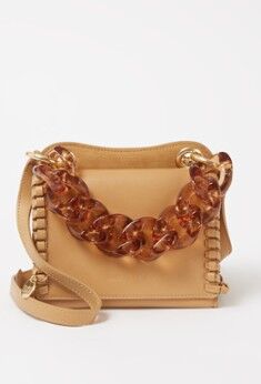 See By Chloé Tilda Mini crossbodytas van leer met suède details - Camel