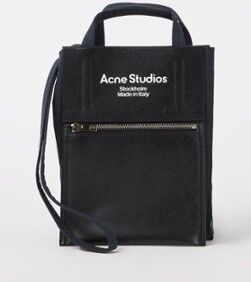 Acne Studios Shopper S met kalfsleren details - Zwart