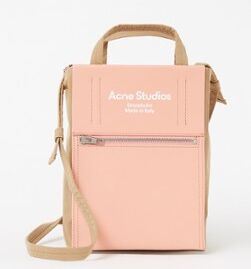 Acne Studios Shopper S met kalfsleren details - Roze