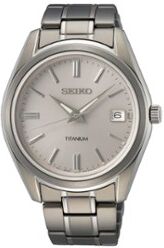 Seiko New Link horloge SUR369P1 - Zilver