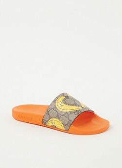 Gucci Nina Dzyvulska slipper van canvas - Oranje