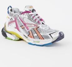 Balenciaga Runner sneaker met mesh details - Zilver