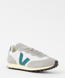 Veja Rio Branco sneaker met suède details - Lichtgrijs