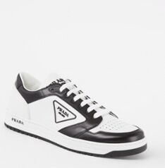 Prada New Avenue sneaker van kalfsleer - Zwart