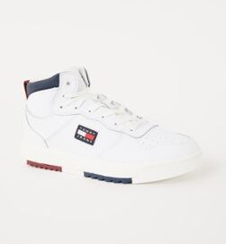 Tommy Hilfiger Sneaker van leer met logo - Wit