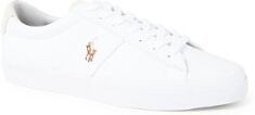 Ralph Lauren Sayer sneaker van canvas met suède details - Wit