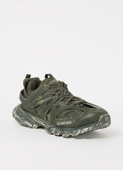 Balenciaga Track Faded sneaker met mesh details - Legergroen