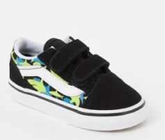 VANS Old Skool V Shark sneaker met suède details - Zwart