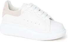 Alexander McQueen Molly Oversized sneaker van kalfsleer - Wit