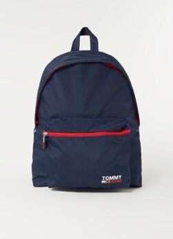 Tommy Hilfiger Rugzak met logo en 13 inch laptopvak - Donkerblauw