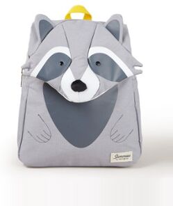 Samsonite Happy Sammies Raccoon Remy rugzak S met applicatie - Lichtgrijs