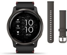 Garmin Venu 2 slate rvs bezel smartwatch 010-02430-21 - Zwart