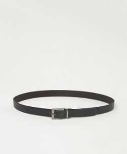 Armani Exchange Riem van leer - Zwart