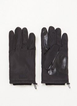 Ted Baker Glowin handschoenen met leren details - Zwart