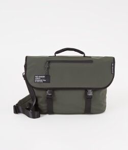 Ted Baker Strole waterafstotende schoudertas met 15 inch laptopvak - Bronsgroen