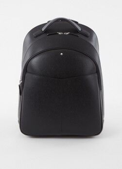 Montblanc Sartorial Medium rugzak van kalfsleer met 12 inch laptopvak - Zwart