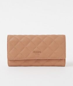 Dune London Kuprees quilted portemonnee met logo - Naturel