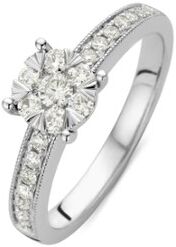 Diamond Point Ring van 14 karaat witgoud met 0.40 ct diamant Enchanted - Witgoud