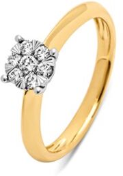 Diamond Point Gouden ring, 0.25 ct diamant, Enchanted - Geelgoud