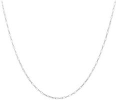 Anna + Nina Lifeline Plain Long ketting van zilver - Zilver