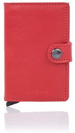 Secrid Miniwallet pasjeshouder van leer - Rood