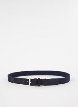 Profuomo Riem met suède details - Royalblauw