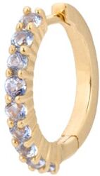 Anna + Nina Birthstone December enkele oorring van 14 karaat geelgoud - Geelgoud