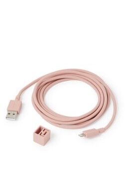 Avolt Cable 1 USB A naar Lighting 1,8 meter - Lichtroze
