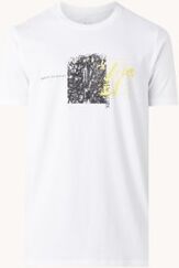 Armani Exchange T-shirt met logoprint - Wit