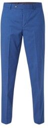 MANGO Brasilia slim fit pantalon met stretch - Blauw