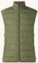 MANGO Gorryst gewatteerde bodywarmer met ritszakken - Legergroen