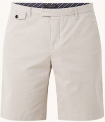 Ted Baker Ashfrd straight fit korte chino met steekzakken - Lichtgrijs